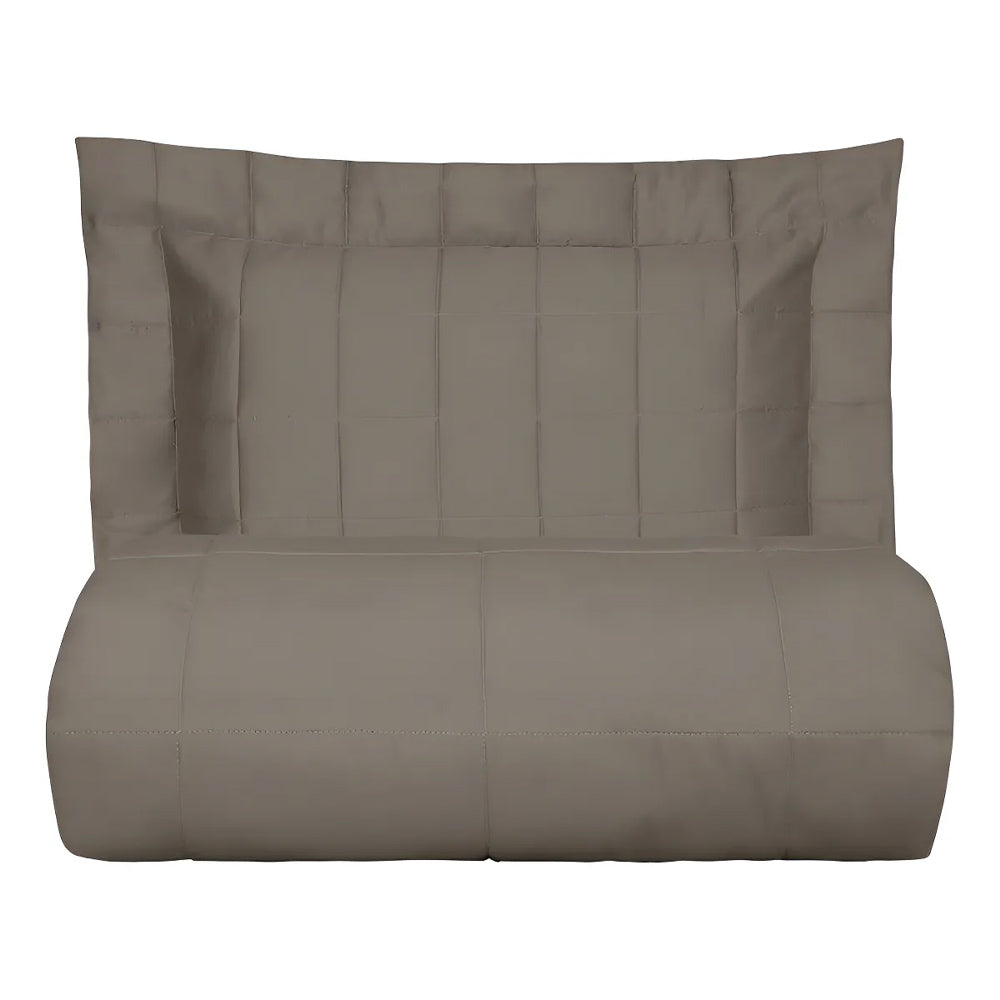Colcha Satinée Square Casal Fend Stone – Kacyumara