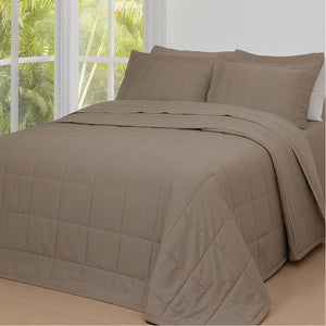 Colcha Satinée Square Casal Fend Stone – Kacyumara