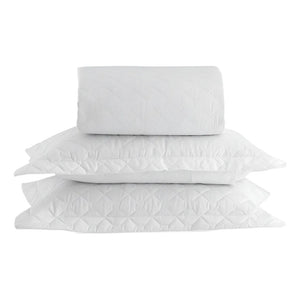 Colcha King Satinée Square Branco – Kacyumara