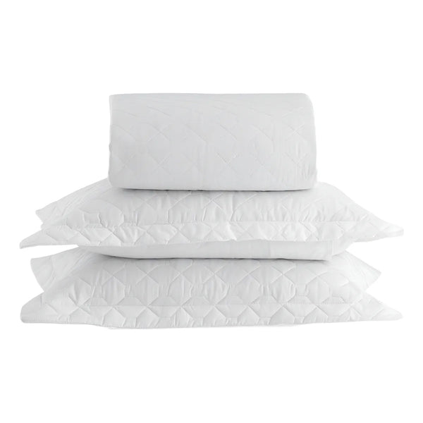 Colcha King Satinée Square Branco – Kacyumara