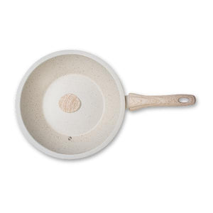 Wok com tampa  Brinox Ceramic Life Sirius 28cm vanilla