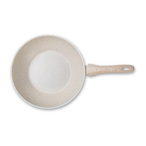 Wok com tampa  Brinox Ceramic Life Sirius 28cm vanilla