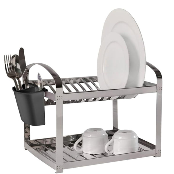 Escorredor de Louças 12 Pratos Brinox Suprema Aço Inox