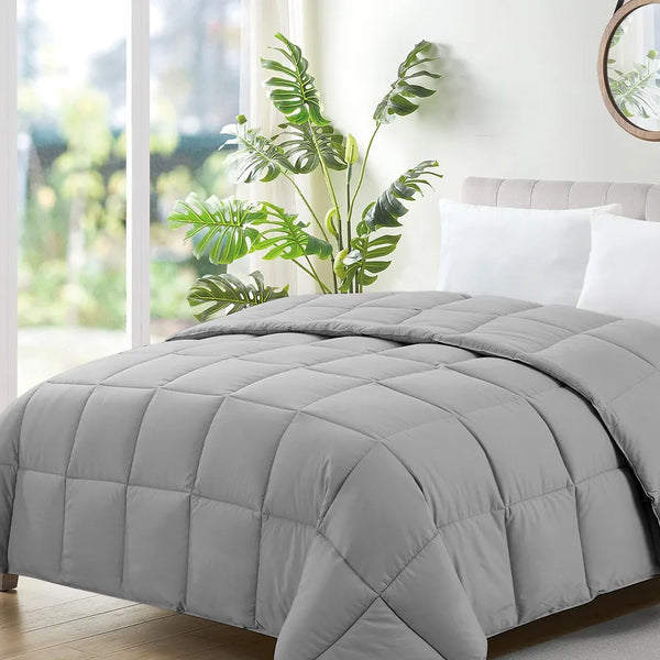 Edredom Casal Comforter Toque Pluma Sonhare 220x240cm Grafite