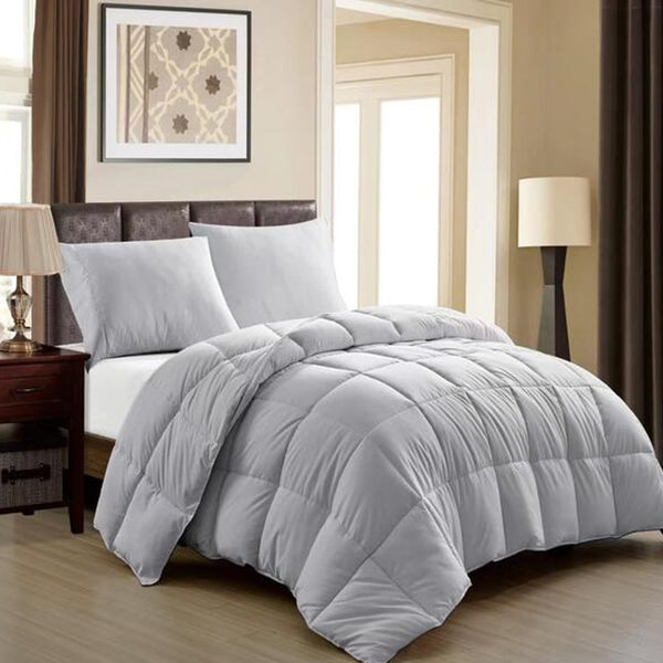 Edredom Queen Comforter Toque Pluma Prata Sonhare 260x240cm