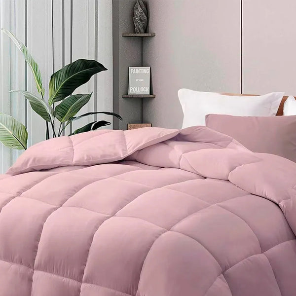 Edredom Queen Comforter Toque Pluma Rosa Sonhare 260x240cm