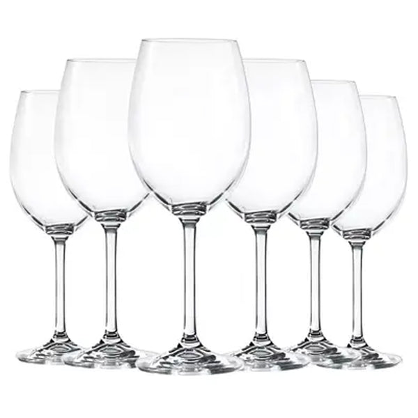 Conjunto De Taças 6Pcs Para Vinho Anna Cristal 450ml Bohemia