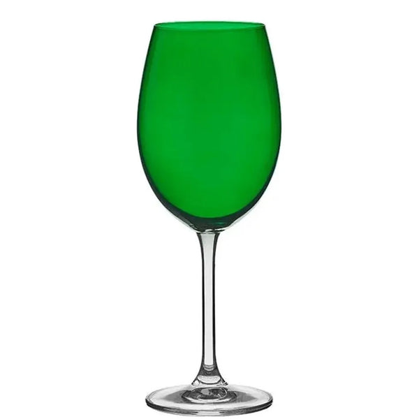 Jogo de taças 580ml Bordeaux verde cristal ecológico Bohemia