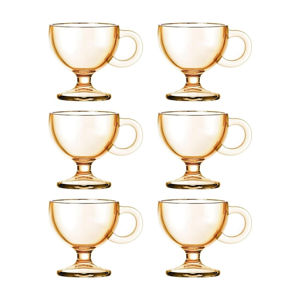 Caneca Muse BD 200ml Âmbar Bordô – Conjunto com 6 Peças