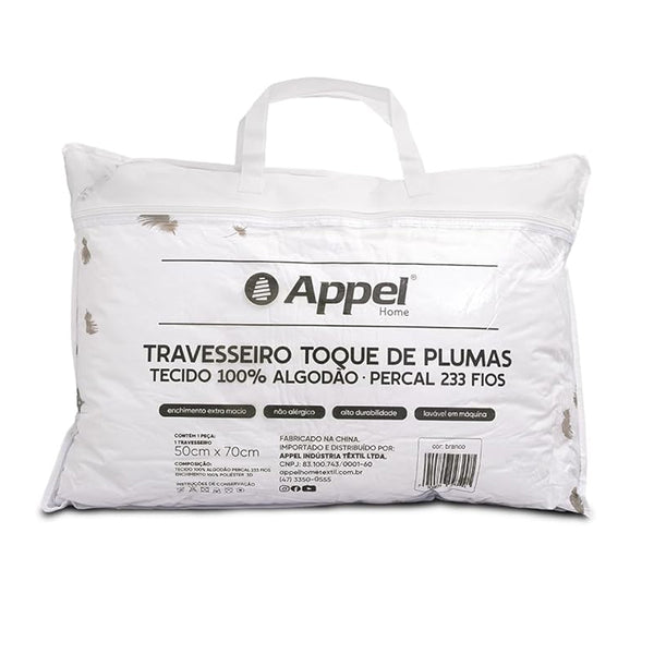 Travesseiro Toque De Plumas Branco 50x70cm