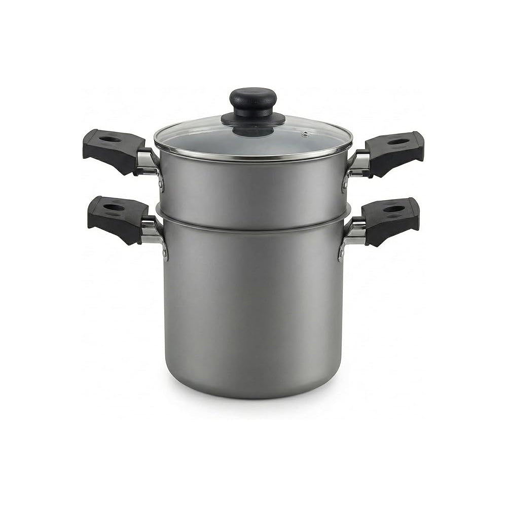 CUSCUZEIRA ESPECIARIAS BRINOX 800ml ANTIADERENTE  GRAFITE