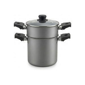 CUSCUZEIRA ESPECIARIAS BRINOX 800ml ANTIADERENTE  GRAFITE
