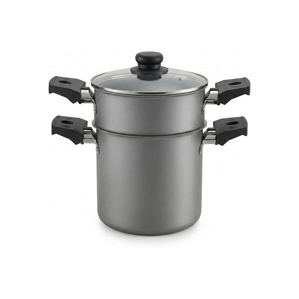 CUSCUZEIRA ESPECIARIAS BRINOX 800ml ANTIADERENTE  GRAFITE