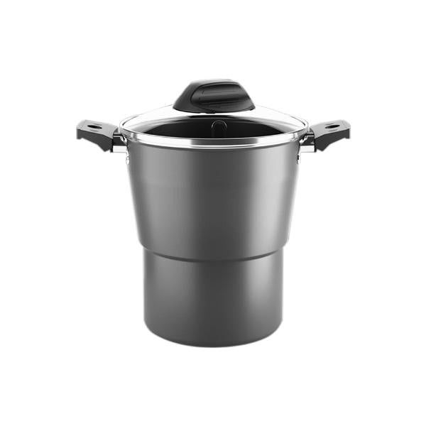 CUSCUZEIRA EM ALUMINIO BRINOX ESPECIARIAS GRAFITE 2 LITROS