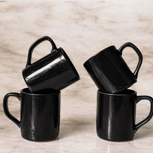 Jogo de xícaras 4 peças indian sem pires 90ml preto