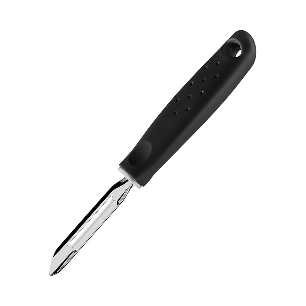 DESCASCADOR DE BATATAS TRAMONTINA UTILITA PRETO ACO INOX