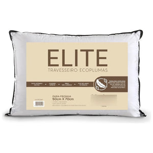Travesseiro Elite Branco Hedrons 50x70cm