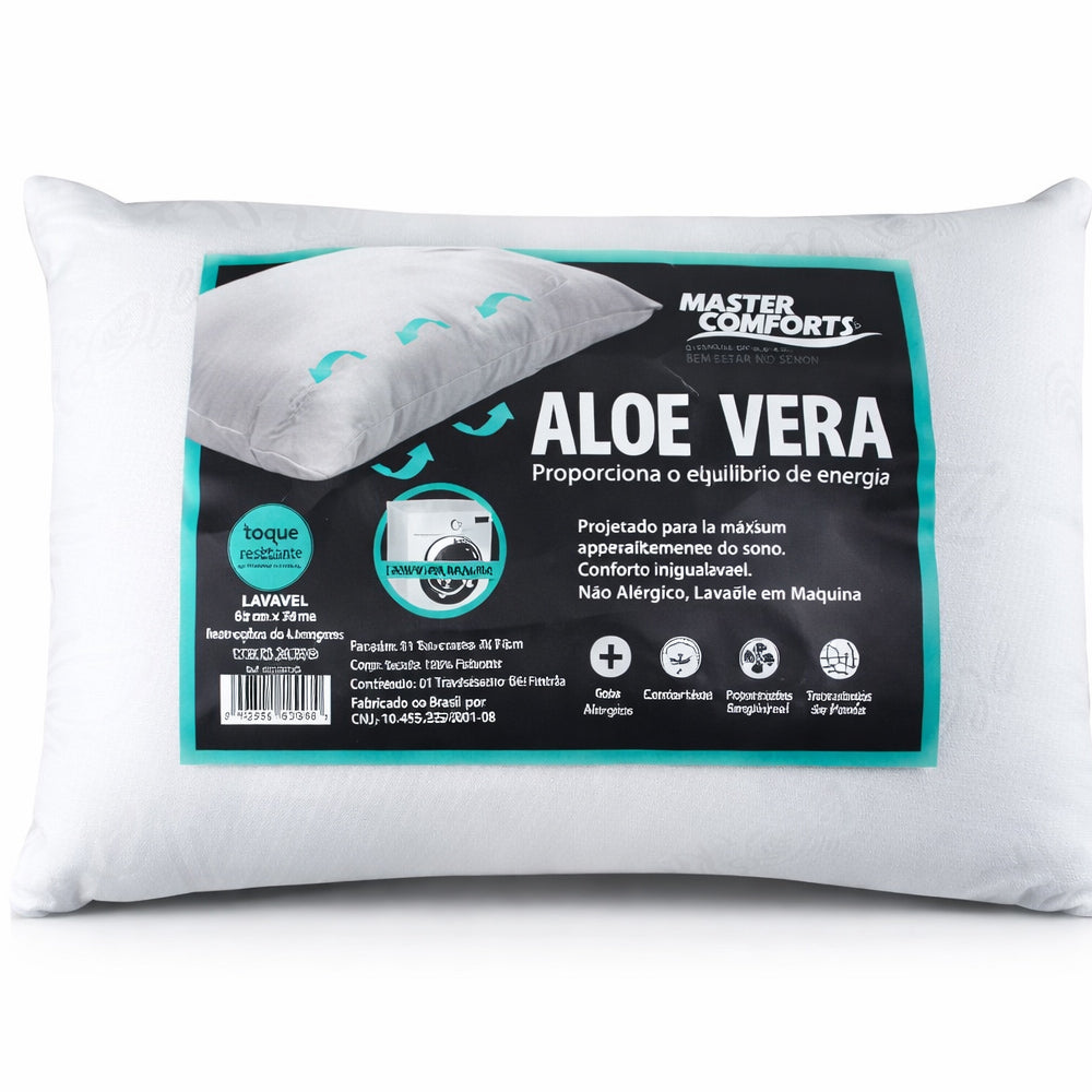 Travesseiro Fibra Aloe Vera Master Comfort 50x70cm