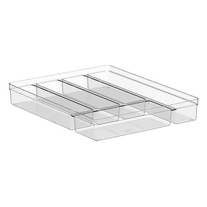 ORGANIZADOR DE TALHERES 5 SECOES CLEAR NATURAL Ou