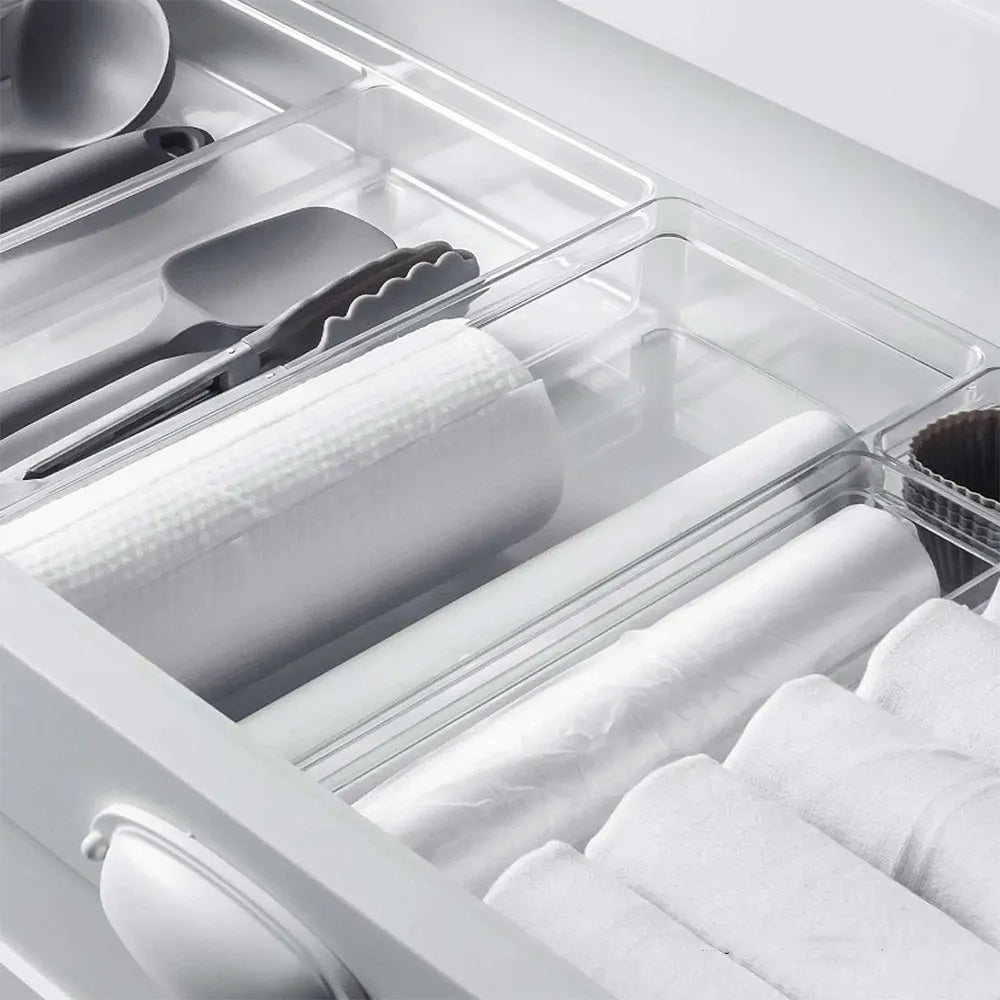ORGANIZADOR DE TALHERES 5 SECOES CLEAR NATURAL Ou
