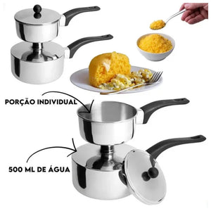 Cuscuzeira Individual Suprema em Inox 500ml 9,5cm Brinox