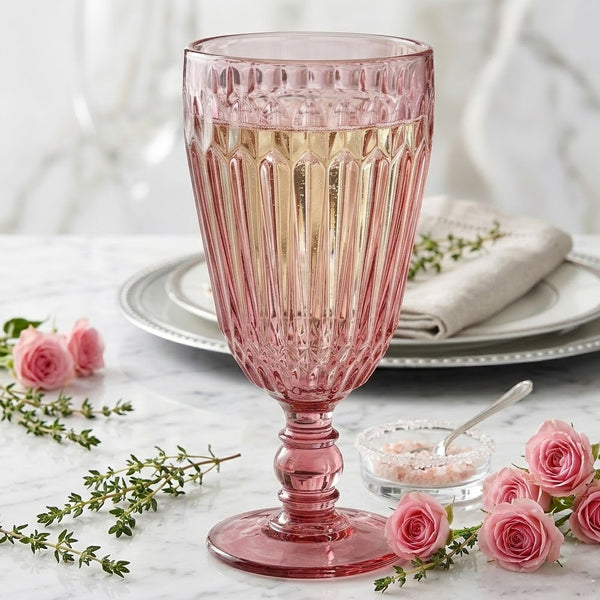 Jogo De Taças 6Pcs Rosa Casambiente