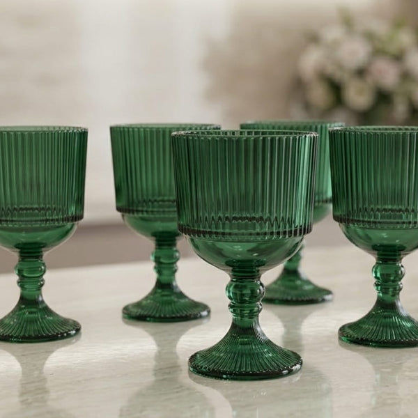 JOGO DE TACAS 6PCS GREEN 350ML CASAMBIENTE
