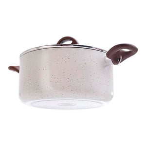Jogo Panela C/Fundo De Indução Brinox Ceramic 5 Pçs Vanilla