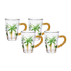 Jogo de canecas trancoso coqueiro 210ml Hausraft