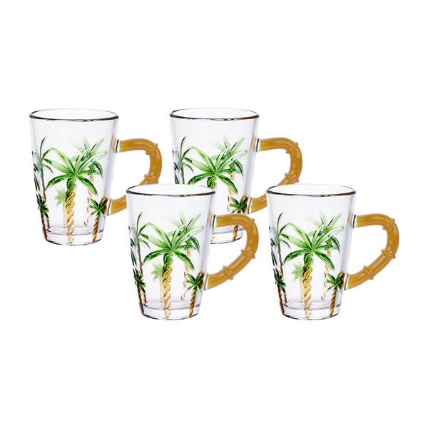 Jogo de canecas trancoso coqueiro 210ml Hausraft