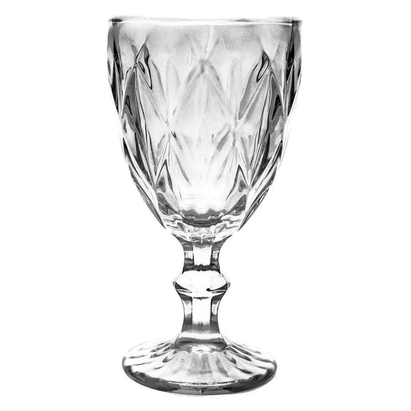 Jogo De Taças Diamante 6 Peças 260ml Em Vidro Original