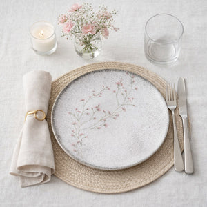 Prato Raso Tramontina Floralis Em Porcelana Decorada 25 Cm