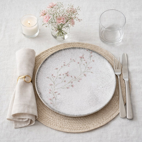 Prato Raso Tramontina Floralis Em Porcelana Decorada 25 Cm