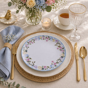 Prato Raso Tramontina Aura Em Porcelana Decorada 25 Cm