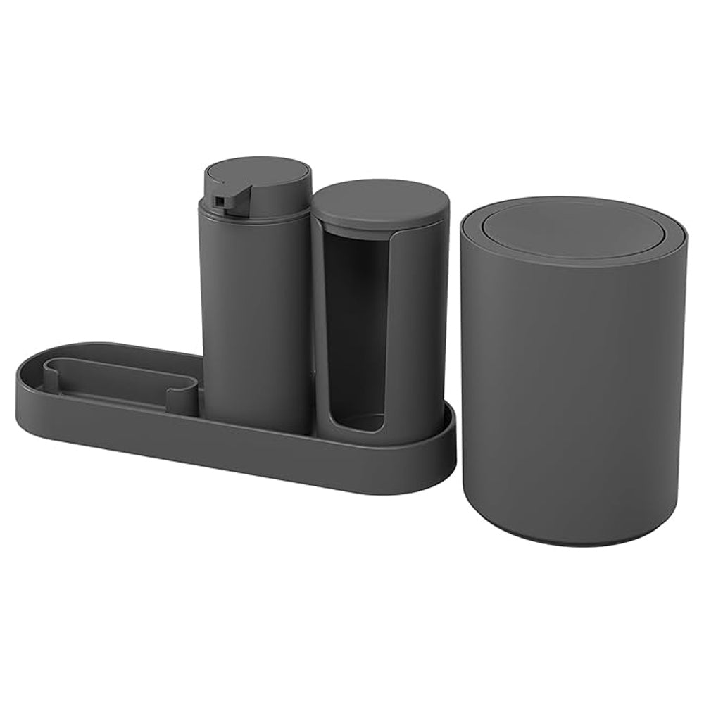 Conjunto para Banheiro Serene 4 Peças Coza Chumbo