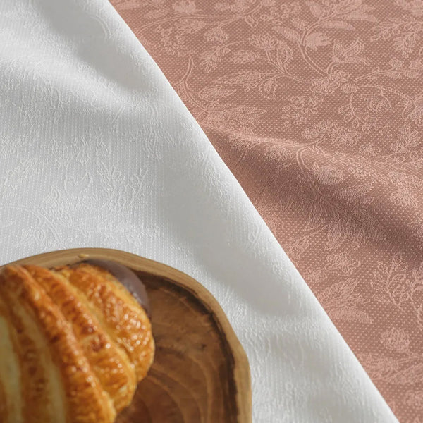 Toalha Mesa Retangular 12 Lugar Delicata Rosa 1,60m x 3,20m
