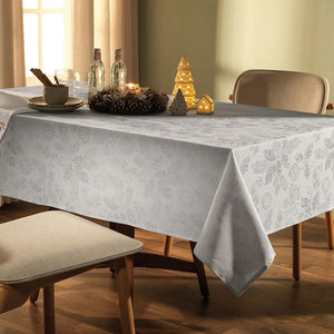 Toalha de Mesa Retangular 8 Lugar Azevinho Karsten 1,40m x 2,50m