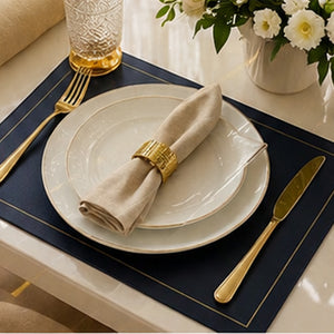 Lugar Americano Retangular Dolce Home azul 30cm x 45cm