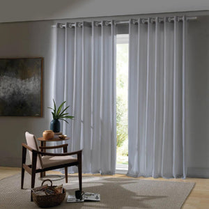 Cortina Rustica Salta 2,60m x 1,70m  Prata - Bella Janela