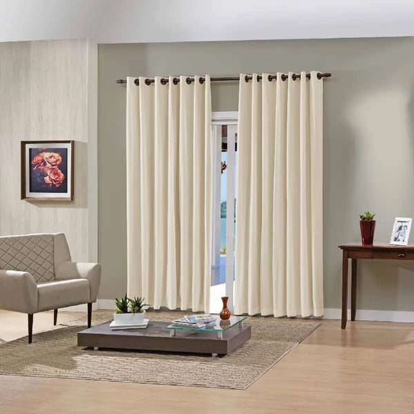Cortina Pratika Lisa Slim 2,60m x1,70m Areia - Bella Janela