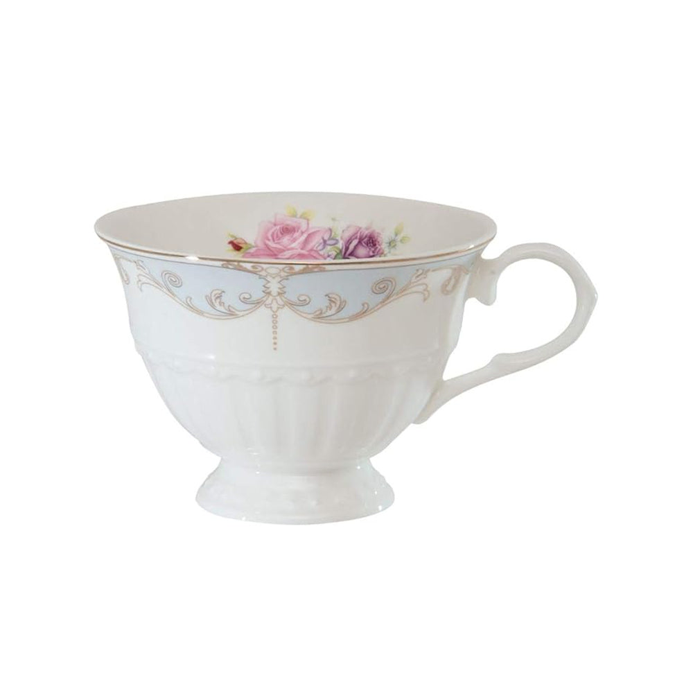 Jogo 6 Xicaras De Chá Porcelana Mon Cheri 230ml New Bone Lhermitage