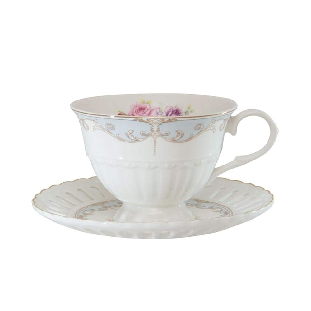 Jogo 6 Xicaras De Chá Porcelana Mon Cheri 230ml New Bone Lhermitage