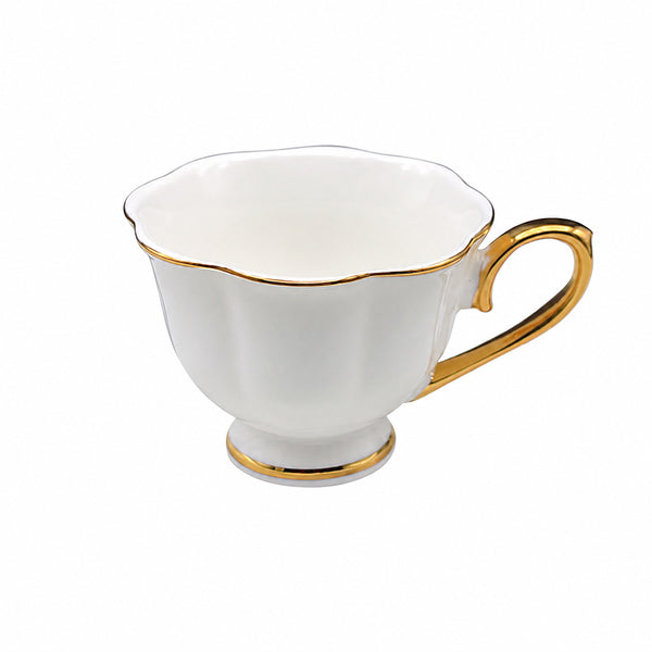 Jogo de 6 pecas para café em filado dourado 80ml LHermitage