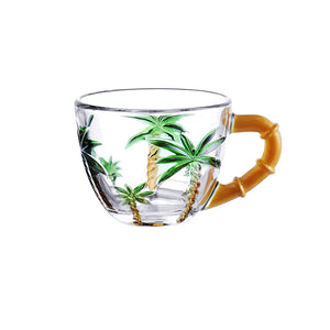 Jogo de Xícaras Café Coqueiro Color 100ml 4 Peças Hauskraft