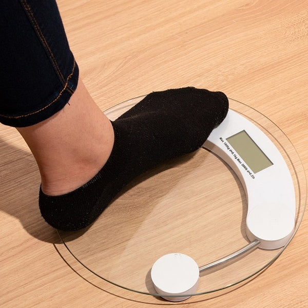 Balança Redonda de Vidro Digital para Banheiro 180kg- Lyor