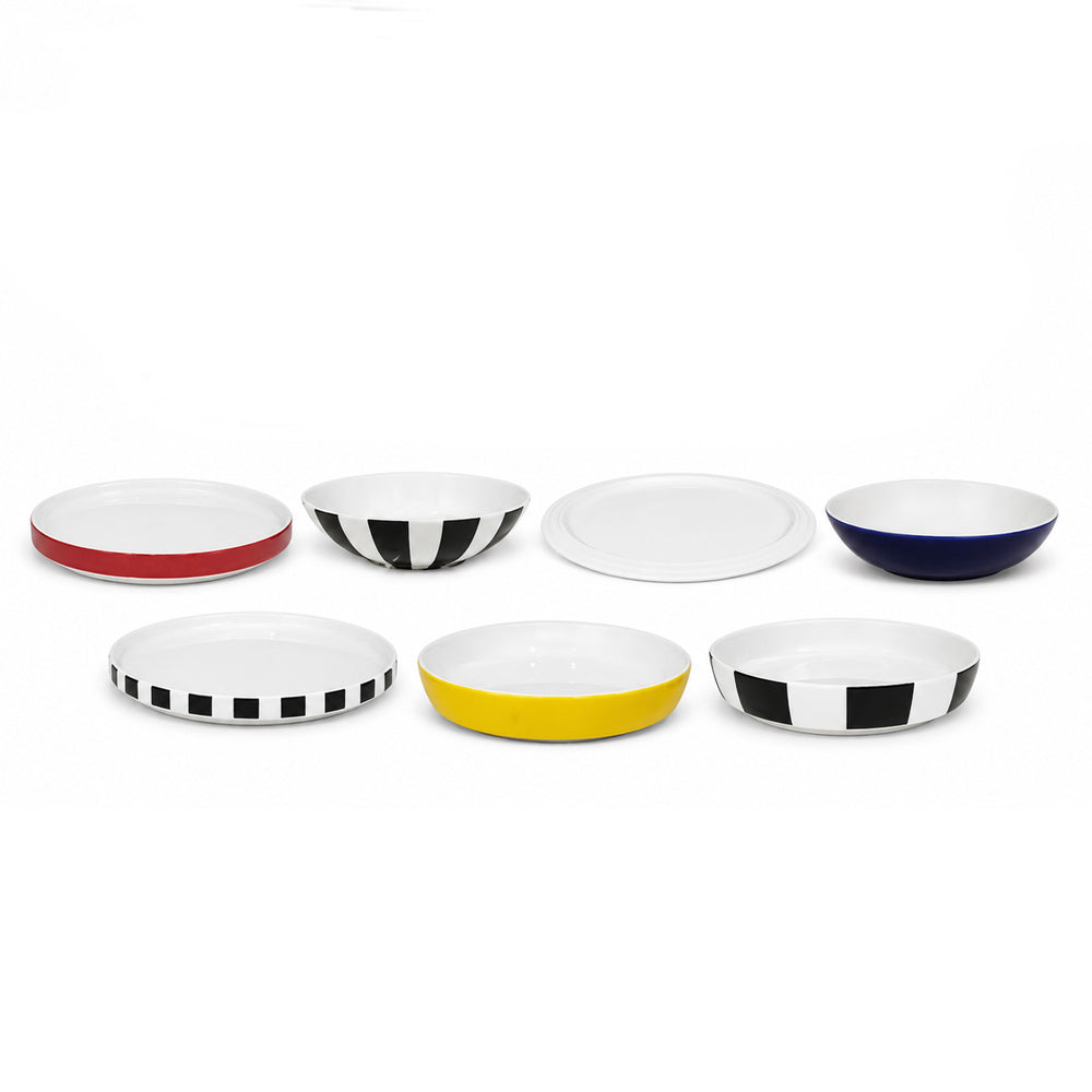 Aparelho de jantar 7 peças new bone china color LHermitage