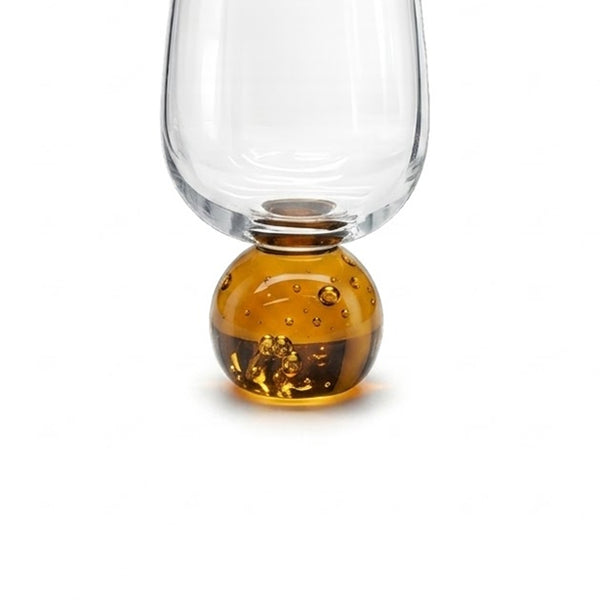 Taça Vinho Cristal Bubble Âmbar 450ml Full Fit 16cm