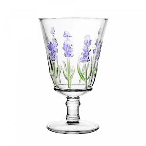 Conjunto Jarra e 6 Copos Lavanda Hand Painting - Lyor 1,5L