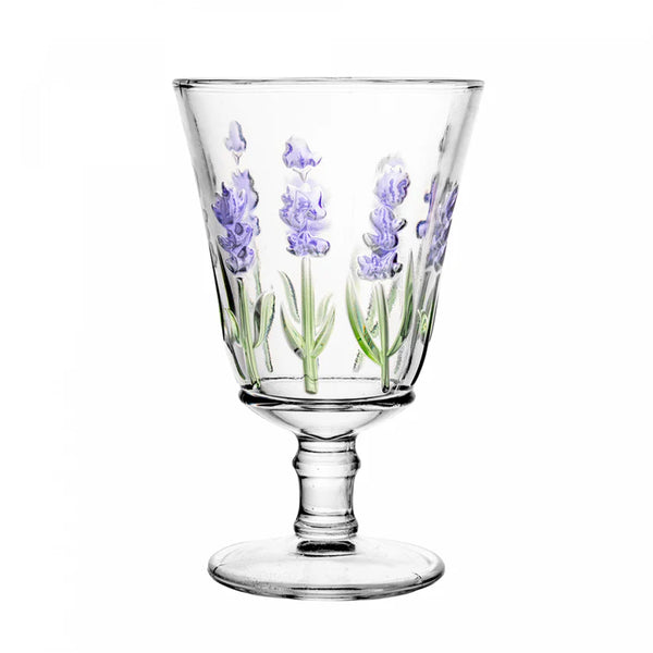 Conjunto Jarra e 6 Copos Lavanda Hand Painting - Lyor 1,5L