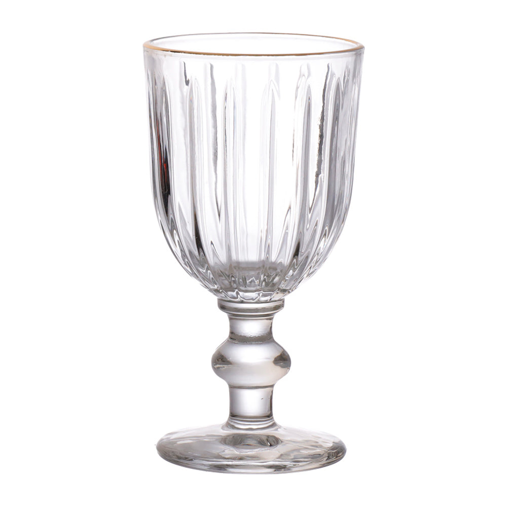 Jogo de Taças Água/Vinho com Borda Dourada Hauskraft  260ML MELINA